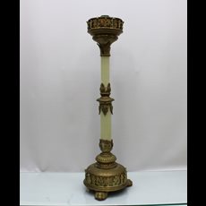 24" Brass & Marble Candlestick SKU C070-004